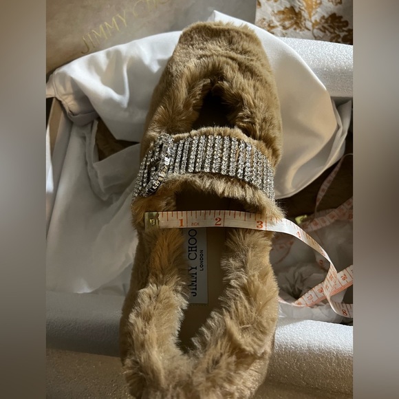 Jimmy Choo Krista Mary Jane Faux Fur Flat - Picture 7 of 7